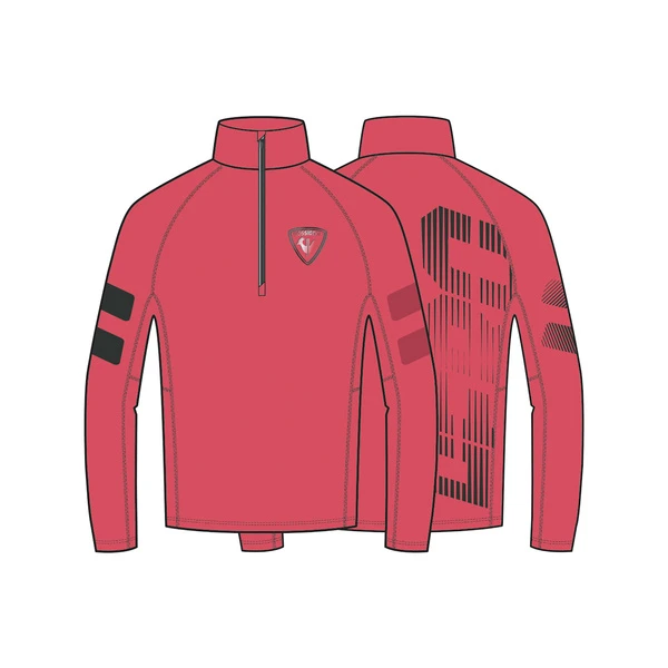 BLUZA GOLF ROSSIGNOL CLASSIQUE HERO Red 2023 3 BLUZA GOLF ROSSIGNOL CLASSIQUE HERO Red 2023 - obrazek 3