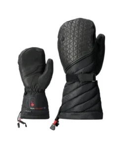 DAMSKIE RĘKAWICE PODGRZEWANE LENZ HEAT 6.0 FINGER CAP MITTENS Black 2023