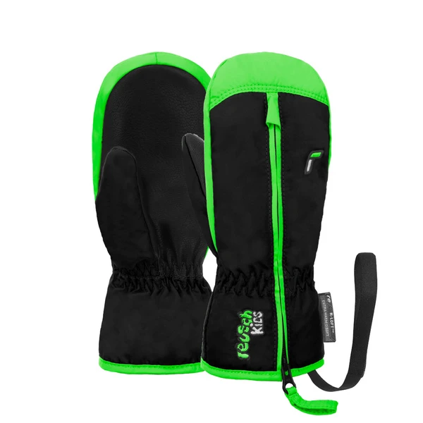 DZIECIĘCE RĘKAWICE NARCIARSKIE REUSCH BEN MITTEN Black/Green 2023 2 DZIECIĘCE RĘKAWICE NARCIARSKIE REUSCH BEN MITTEN Black/Green 2023 - obrazek 2