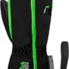 DZIECIĘCE RĘKAWICE NARCIARSKIE REUSCH BEN MITTEN Black/Green 2023