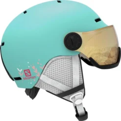 JUNIORSKI KASK SALOMON GROM VISOR Aruba Glossy 2023