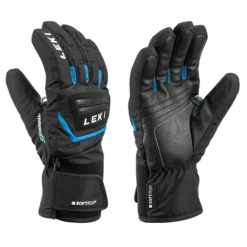 JUNIORSKIE RĘKAWICE NARCIARSKIE LEKI GRIFFIN JUNIOR S Black/Blue 2023