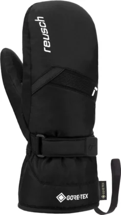 JUNIORSKIE RĘKAWICE NARCIARSKIE REUSCH FLASH GTX® MITTEN Black/White 2023