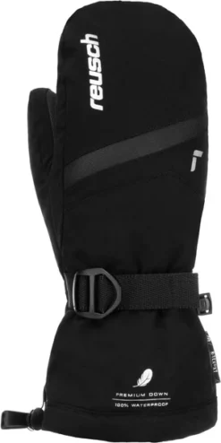 JUNIORSKIE RĘKAWICE NARCIARSKIE REUSCH KITO R-TEX MITTEN Black 2023
