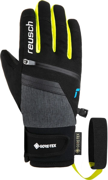 JUNIORSKIE RĘKAWICE NARCIARSKIE REUSCH TRAVIS GTX® Black/Yellow 2023 2 JUNIORSKIE RĘKAWICE NARCIARSKIE REUSCH TRAVIS GTX® Black/Yellow 2023 - obrazek 2
