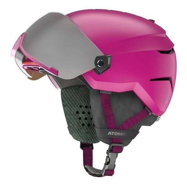 KASK NARCIARSKI DZIECIĘCY ATOMIC SAVOR VISOR Pink 2022 2 KASK NARCIARSKI DZIECIĘCY ATOMIC SAVOR VISOR Pink 2022 - obrazek 2