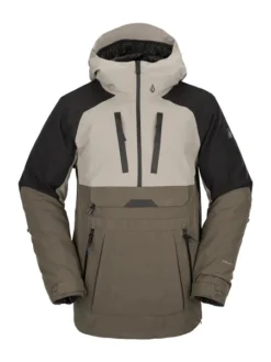 KURTKA SNOWBOARDOWA VOLCOM BRIGHTON PULLOVER Dark Khaki 2023