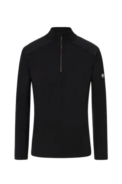 MĘSKI GOLF BLUZA DESCENTE PICCARD Black 2023