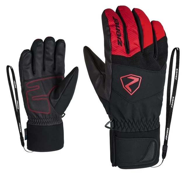 RĘKAWICE NARCIARSKIE ZIENER GINX AS Red 2023 1 RĘKAWICE NARCIARSKIE ZIENER GINX AS Red 2023