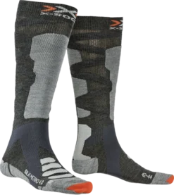 SKARPETY NARCIARSKIE X-SOCKS SILK MERINO 4.0 Anthracite/Grey 2023