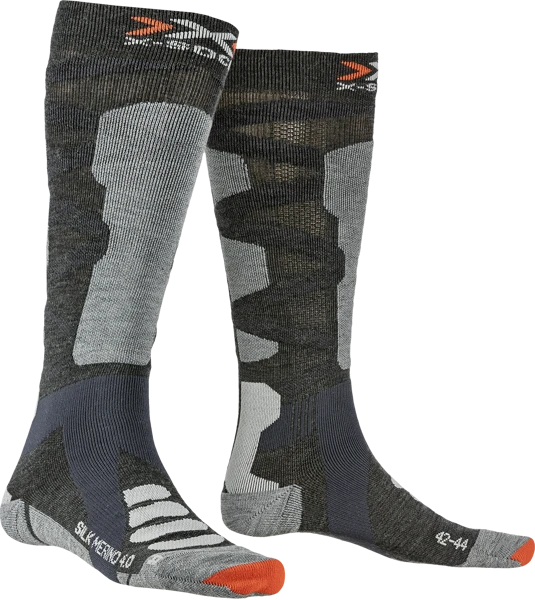 SKARPETY NARCIARSKIE X-SOCKS SILK MERINO 4.0 Anthracite/Grey 2023 1 SKARPETY NARCIARSKIE X-SOCKS SILK MERINO 4.0 Anthracite/Grey 2023