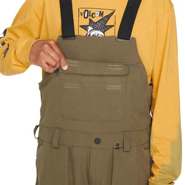SPODNIE SNOWBOARDOWE VOLCOM ROAN BIB OVERALL Dark Teak 2023 2 SPODNIE SNOWBOARDOWE VOLCOM ROAN BIB OVERALL Dark Teak 2023 - obrazek 2